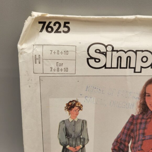 Simplicity Girls Dress 7625 Size 7 8 10 UNCUT Loose Fit - Picture 2 of 3